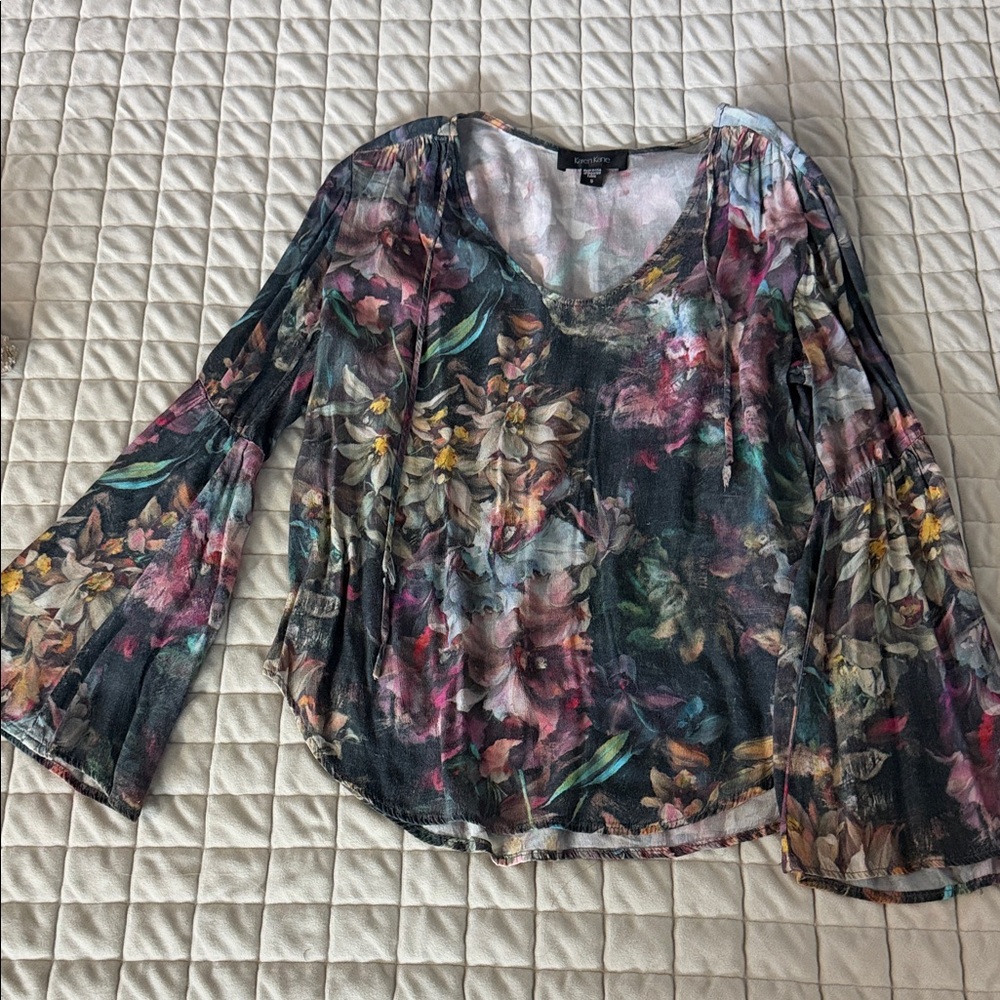 Karen Kane Multicolor Floral Blouse